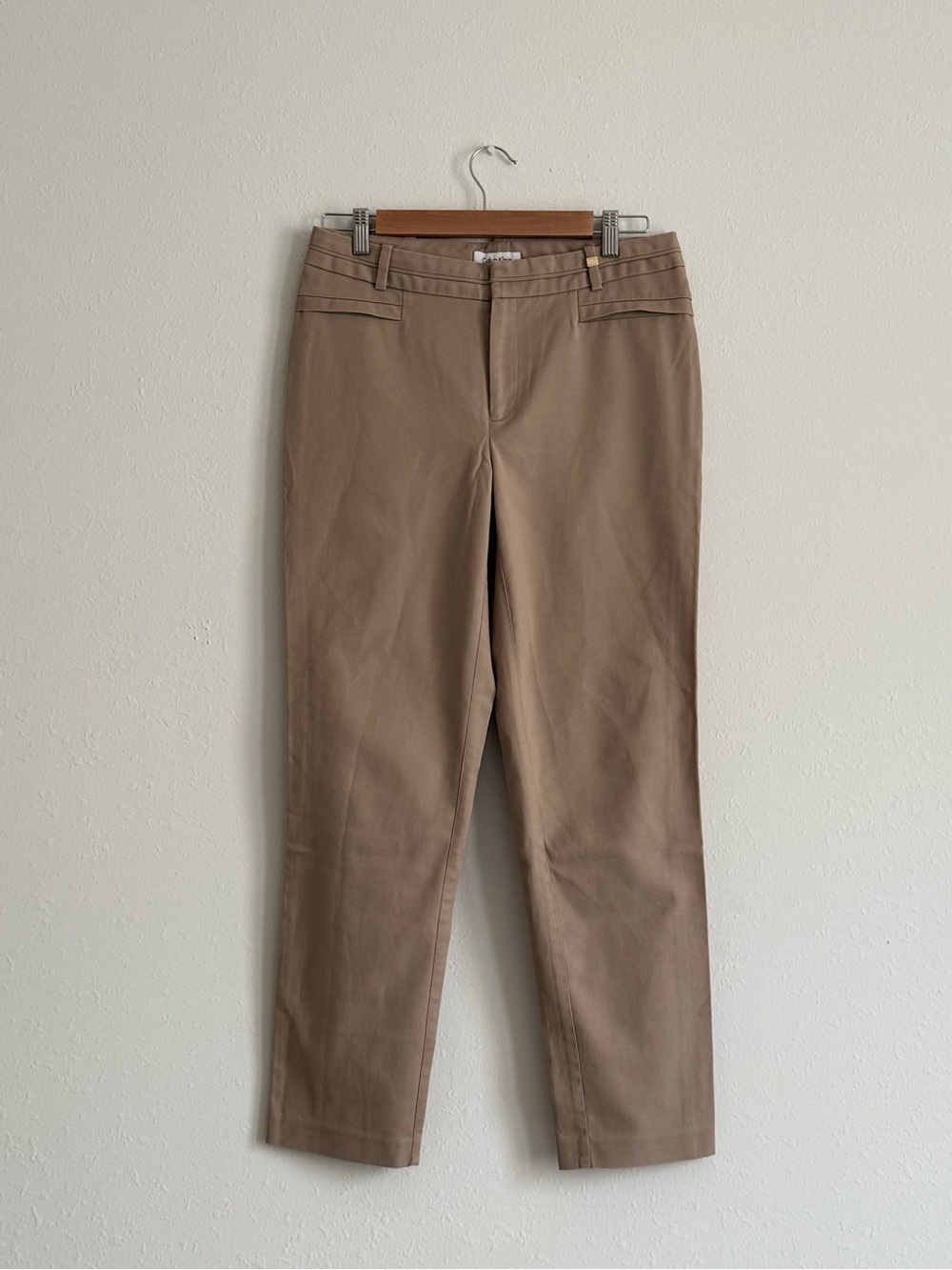 Calvin Klein Woman’s Beige Straight Leg Pants